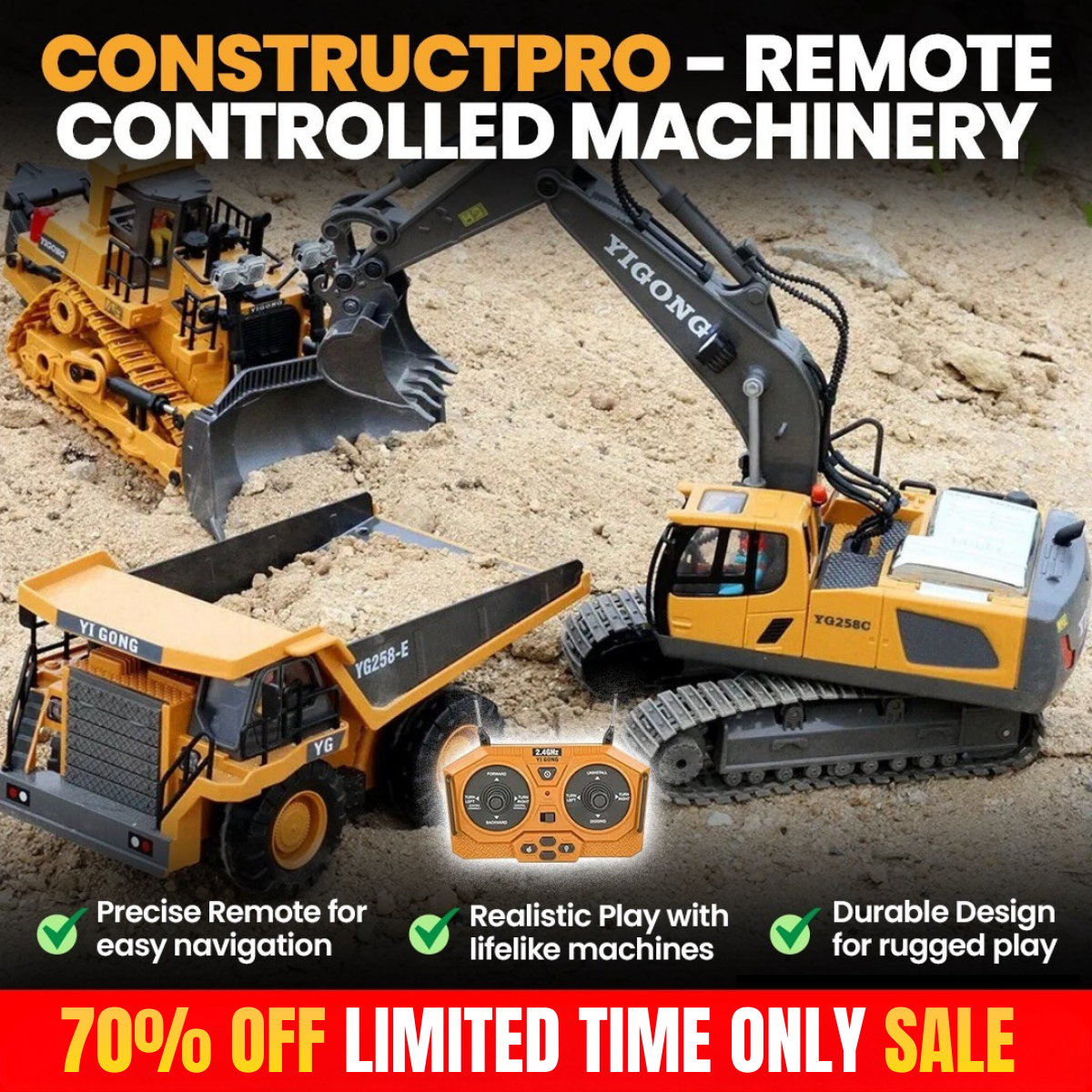 ConstructPro - Remote Controlled Machinery