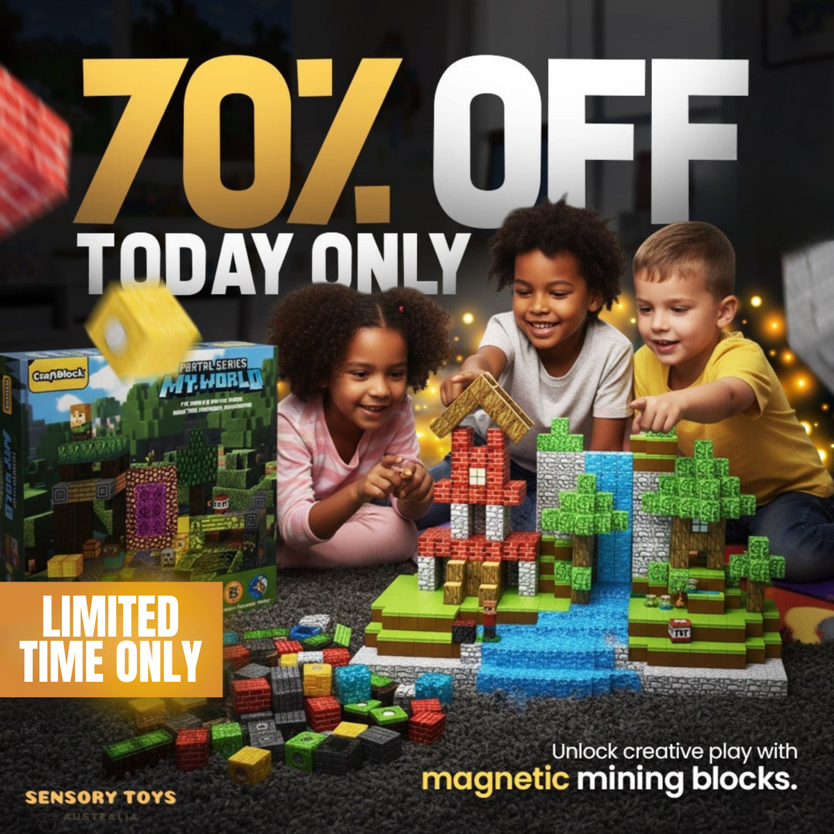 CraftBlock - Magnetic Mining Blocks