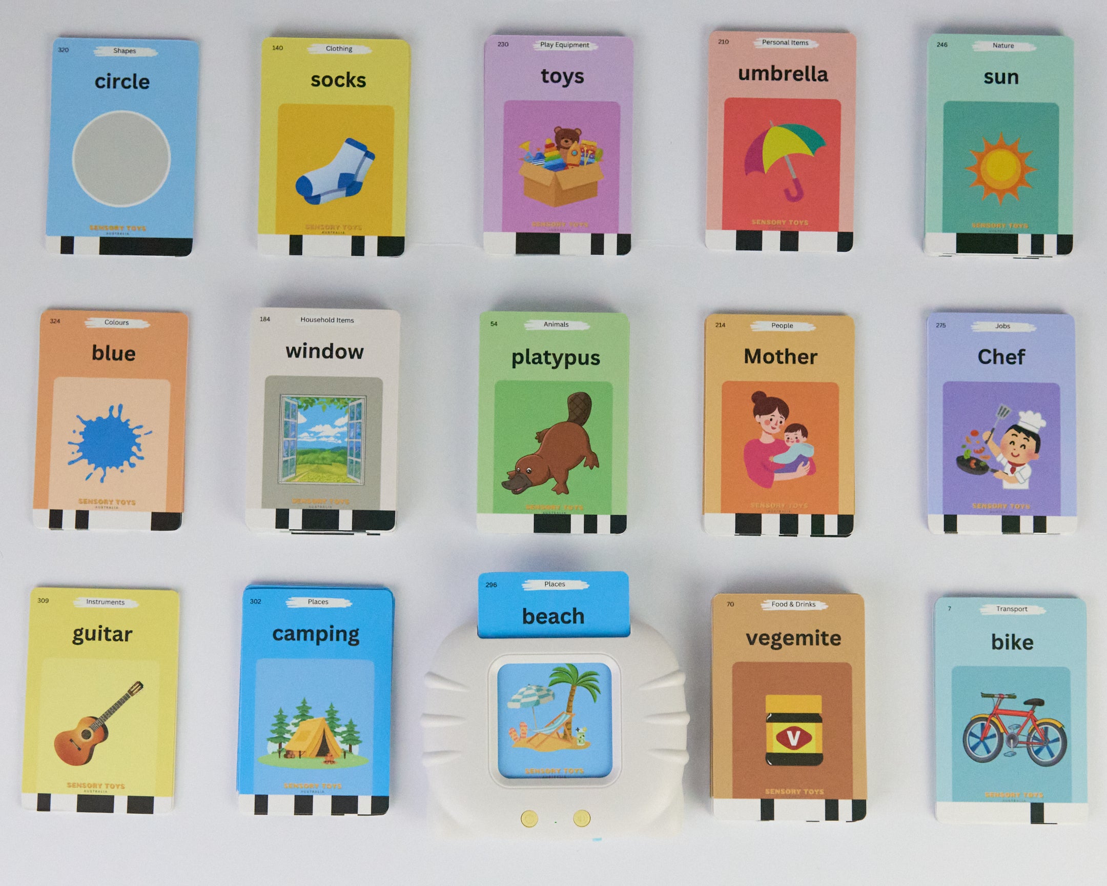 AussieMate™ - Australian Accent Audible Flashcard Device