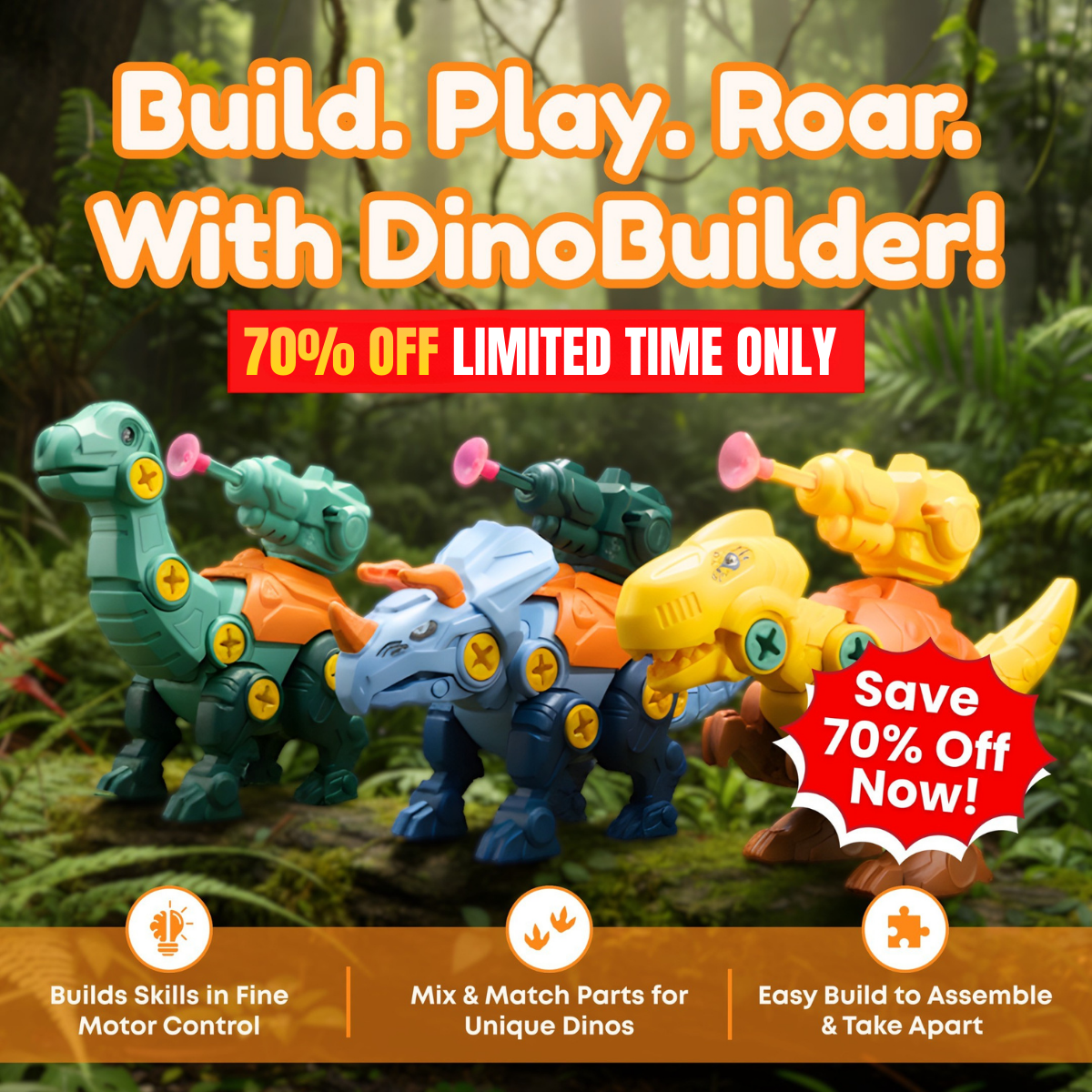 DinoBuilder - Dinosaur Building Kit