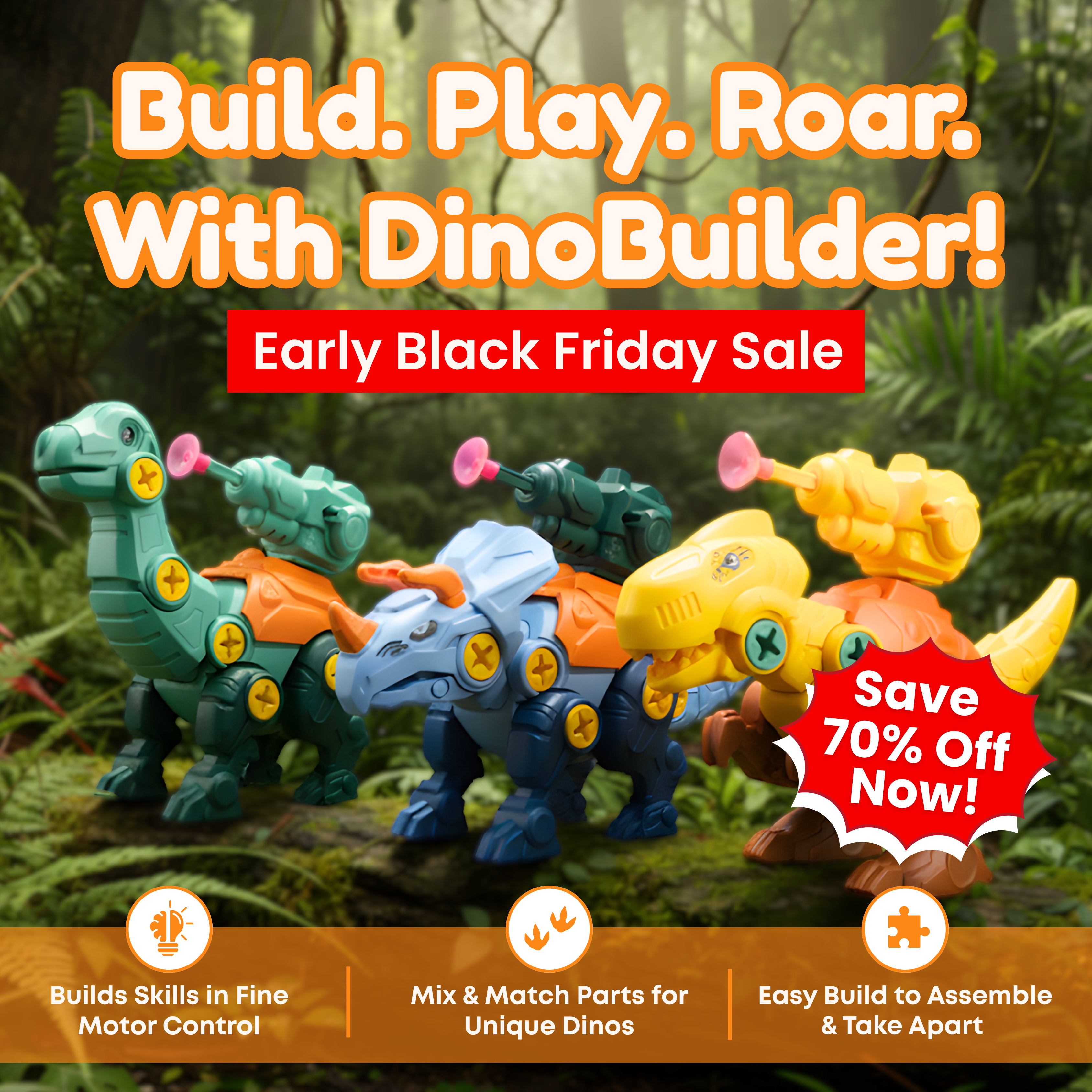 DinoBuilder - Dinosaur Building Kit