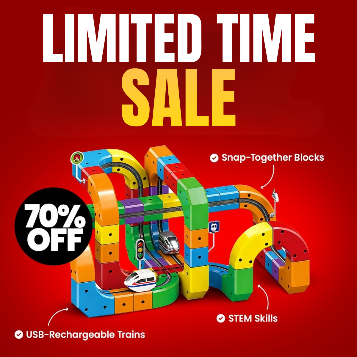 MagTrack Pro - Magnetic Electric Railway Builder (Limited Edition)