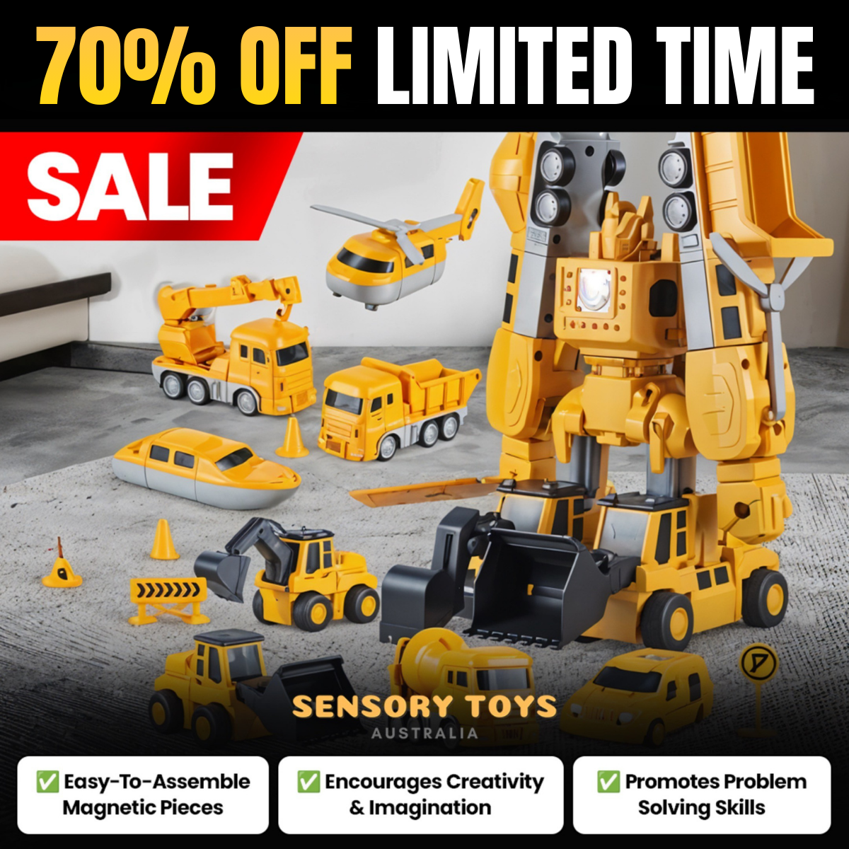 Magnetic Transforming Vehicle Kit