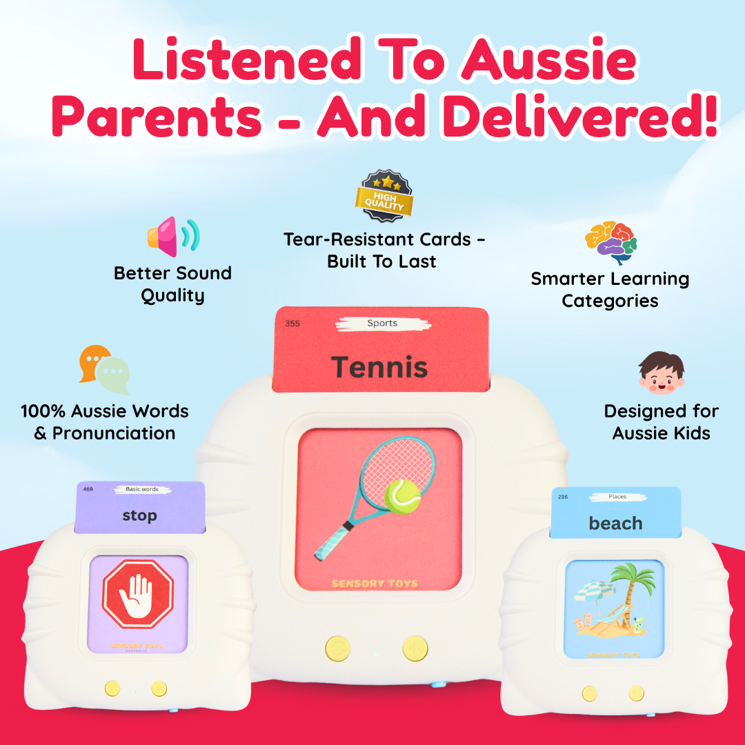 AussieMate™ - Australian Accent Audible Flashcard Device